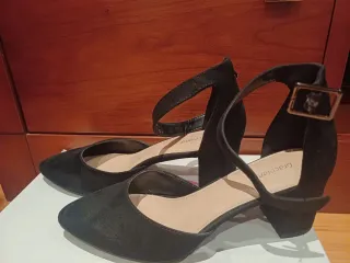 Zapatos Graceland negros tacón bajo