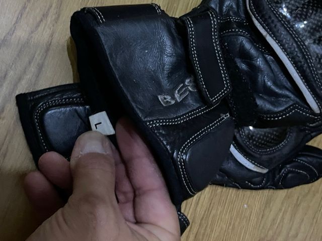 Guantes de moto piel talla L