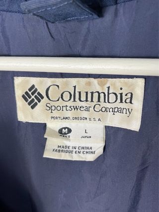 Chaqueta Columbia Vintage 90s Oversize Y2K Azul