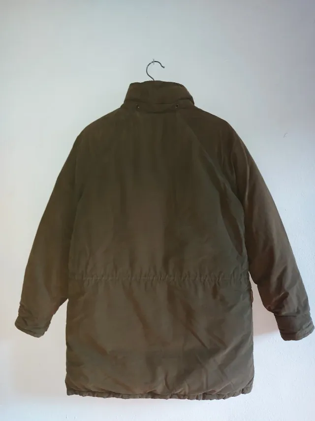 Abrigo Ralph Lauren Plumas Verde Beige