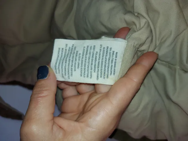 Abrigo Ralph Lauren Plumas Verde Beige