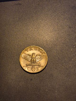 Italia 5 centesimi Lire 1940 Aquila Romana