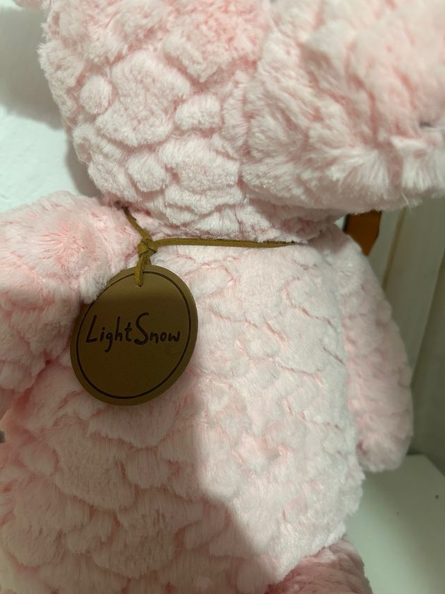 Peluche Osito Rosa Suave 50 cm aprox