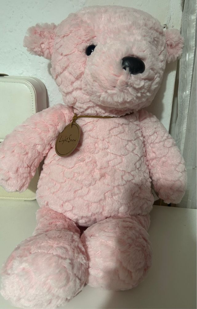 Peluche Osito Rosa Suave 50 cm aprox