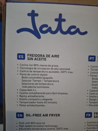 Freidora de aire Jata JEFR1226
