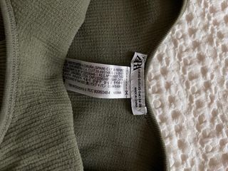 Body Zara verde acanalado