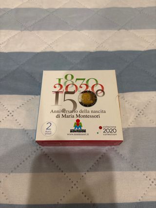 Moneda 2€ Italia 2020 Proof Montessori