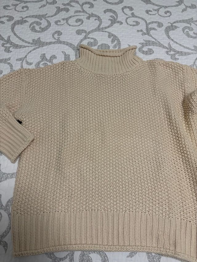 Maglione Shein donna beige collo alto