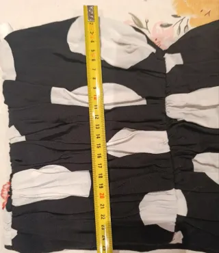 Top Zara lunares blanco y negro