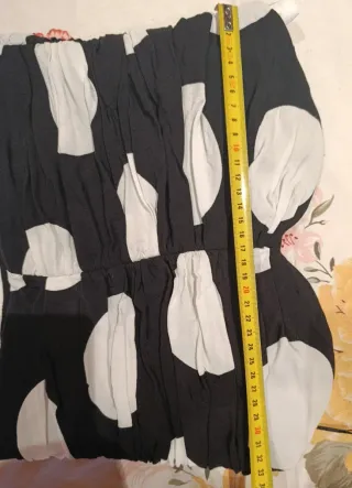 Top Zara lunares blanco y negro