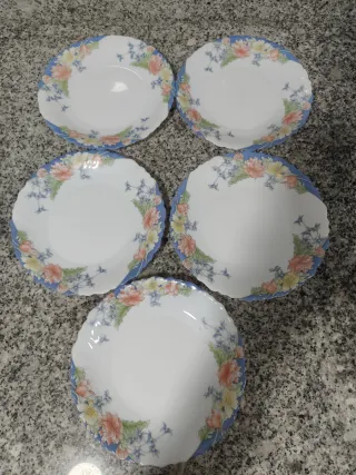 6 Platos Postre Arcopal Florine , 5€ Unidad