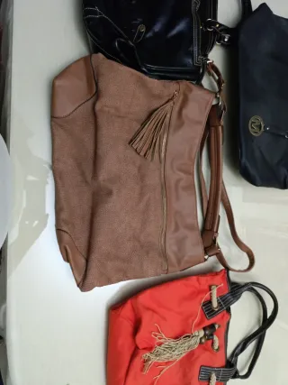 Lote 4 bolsos usados