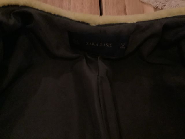 Abrigo Zara Amarillo Talla S