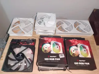 Lote ventiladores PC Tempest 120mm RGB