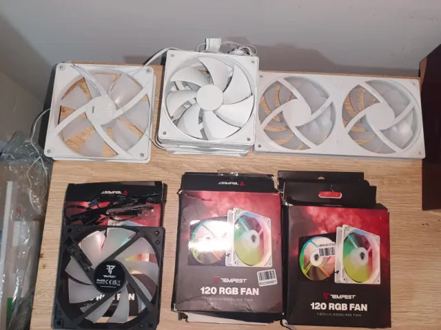 Lote ventiladores PC Tempest 120mm RGB