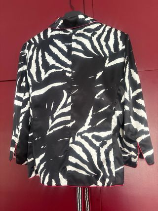 Chaqueta fiesta ceremonia estampado cebra