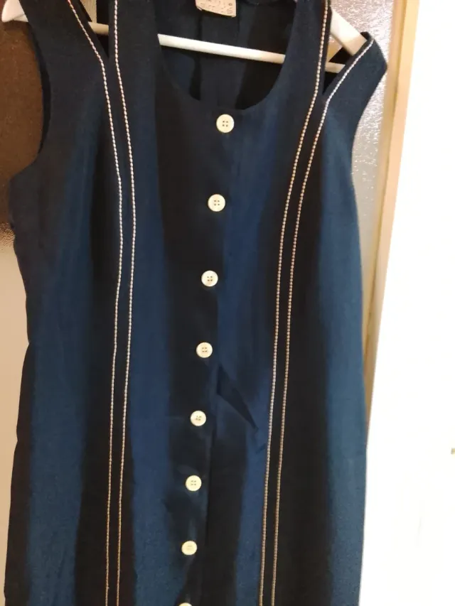 Vestido largo azul Amitié