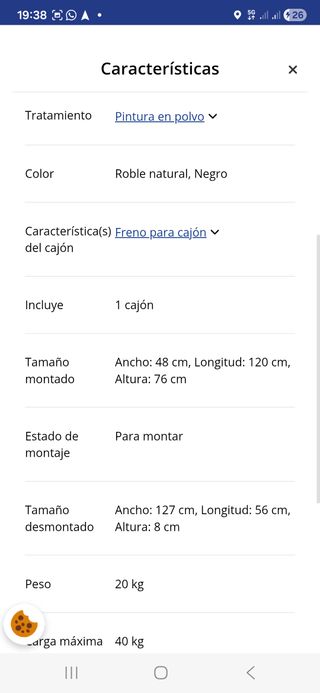 Escritorio madera y metal