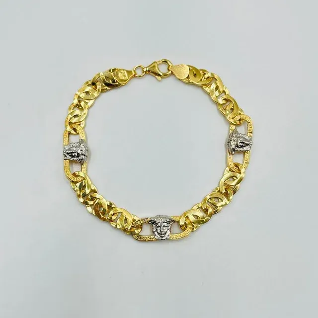 Pulsera Cartier Medusa Greca Bicolor 8MM 18K