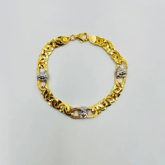 Pulsera Cartier Medusa Greca Bicolor 8MM 18K
