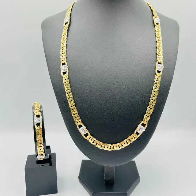 Pulsera Cartier Medusa Greca Bicolor 8MM 18K