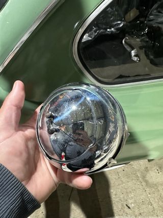 Cenicero Coche Cromado Vintage