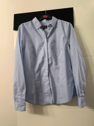 Camisa Solera Azul Manga Larga