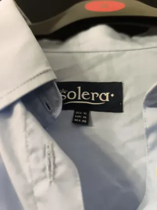 Camisa Solera Azul Manga Larga