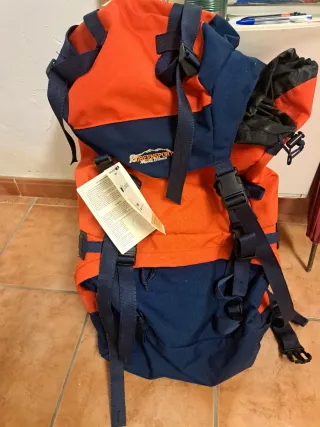 Mochila Montaña Greensport Naranja/Azul