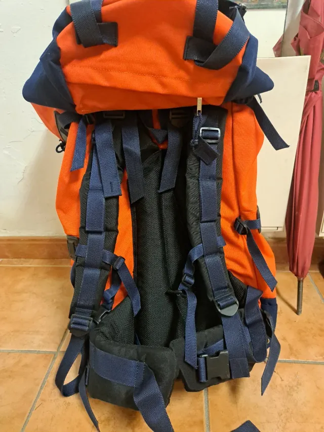 Mochila Montaña Greensport Naranja/Azul