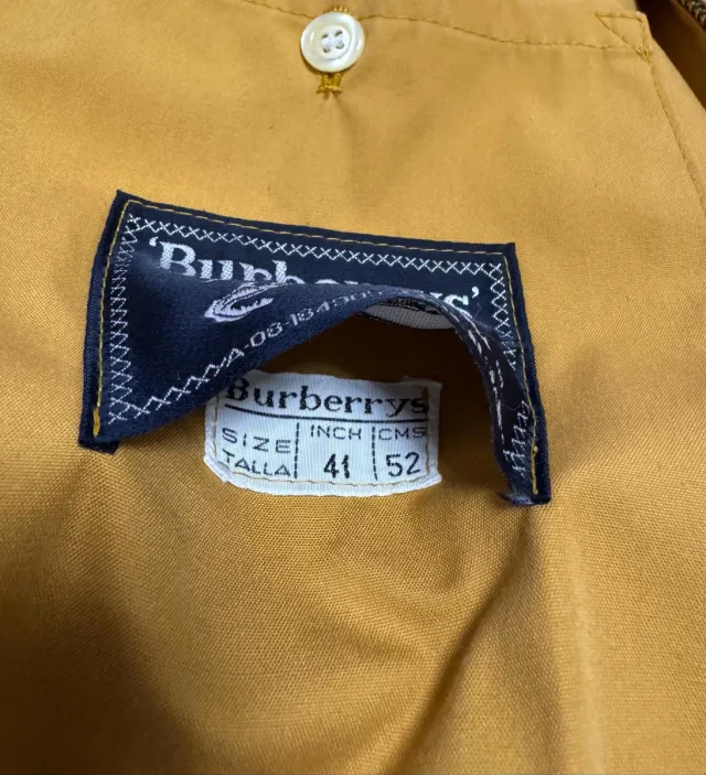 Chaqueta Burberry Amarilla Talla M