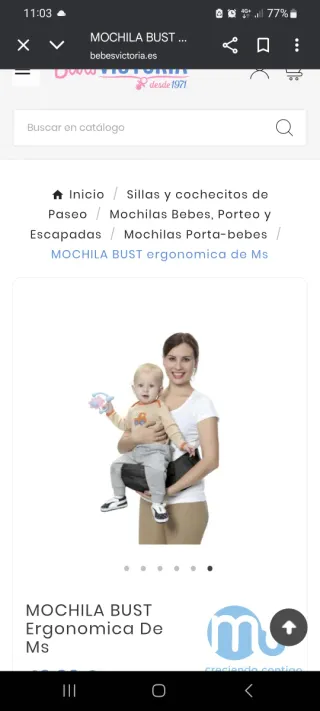 Mochila Porta Bebé Ergonómica Marca Española