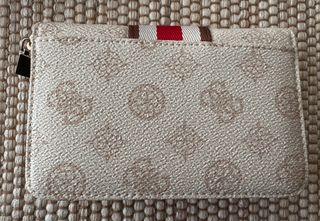 Cartera Guess Monedero Beige y Rojo