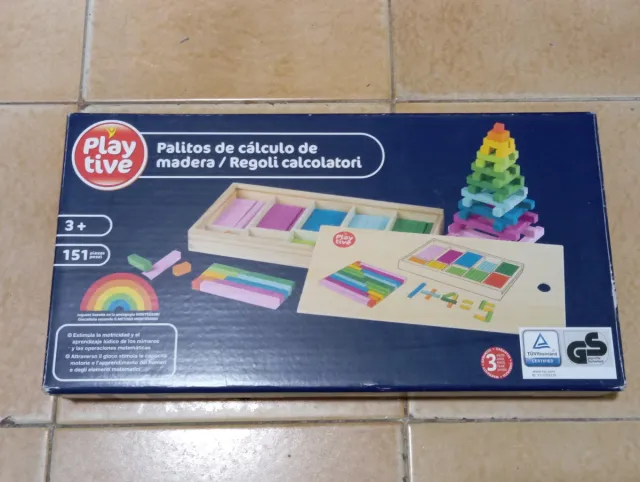 Palitos cálculo madera Playtive 151 piezas