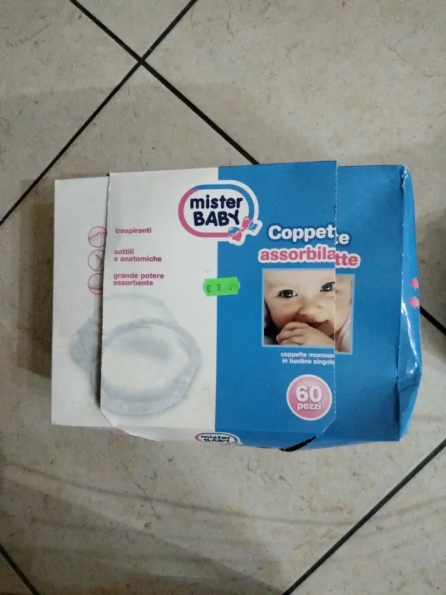 Coppette assorbilatte Mister Baby - 60 pezzi