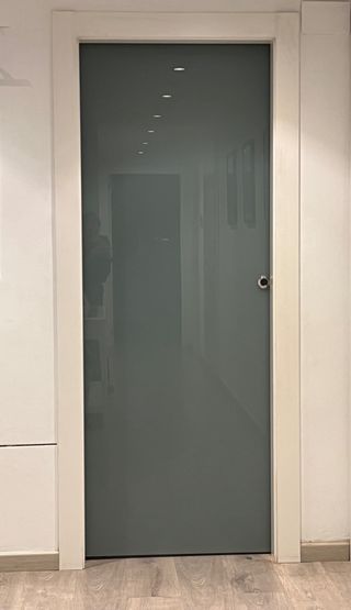 Puerta corredera interior cristal