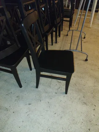 Sillas ingolf Ikea Madera Negra (4uds)