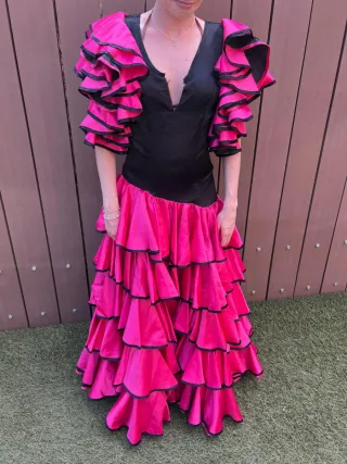 Vestido Gitana  hecho medida, falta arreglo escote