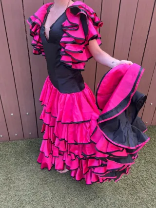 Vestido Gitana  hecho medida, falta arreglo escote