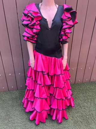 Vestido Gitana  hecho medida, falta arreglo escote