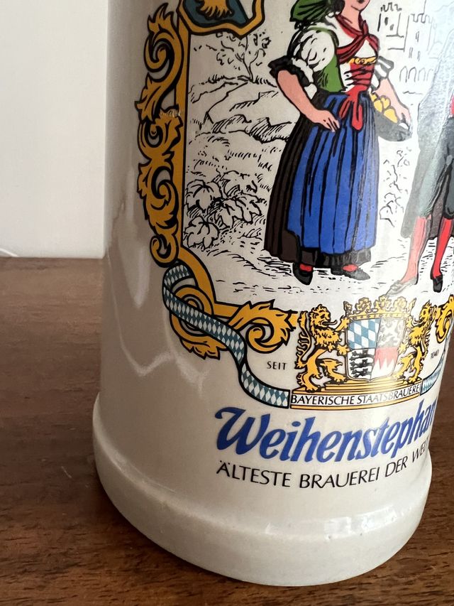 Jarra Cerveza Weihenstephan 1983