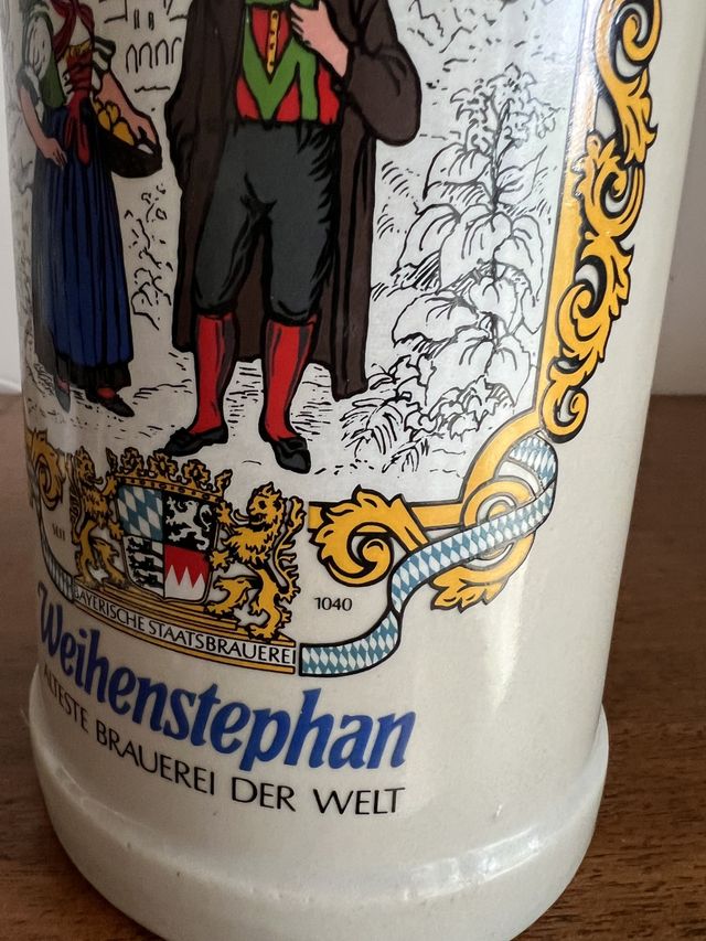 Jarra Cerveza Weihenstephan 1983