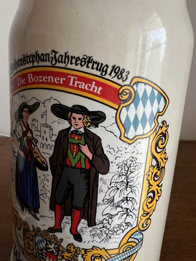 Jarra Cerveza Weihenstephan 1983