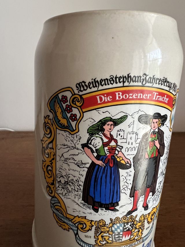 Jarra Cerveza Weihenstephan 1983