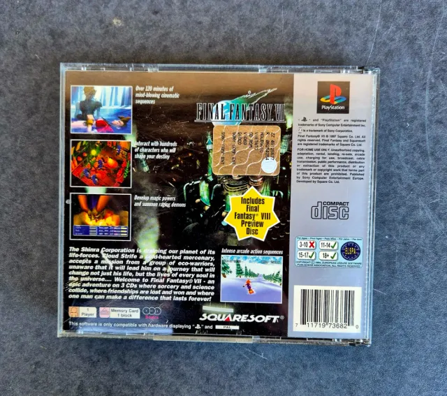 Final Fantasy VII 4 CD PS1 Platinum