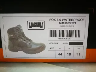 Botas Magnum Fox 6.0 Waterproof Negras
