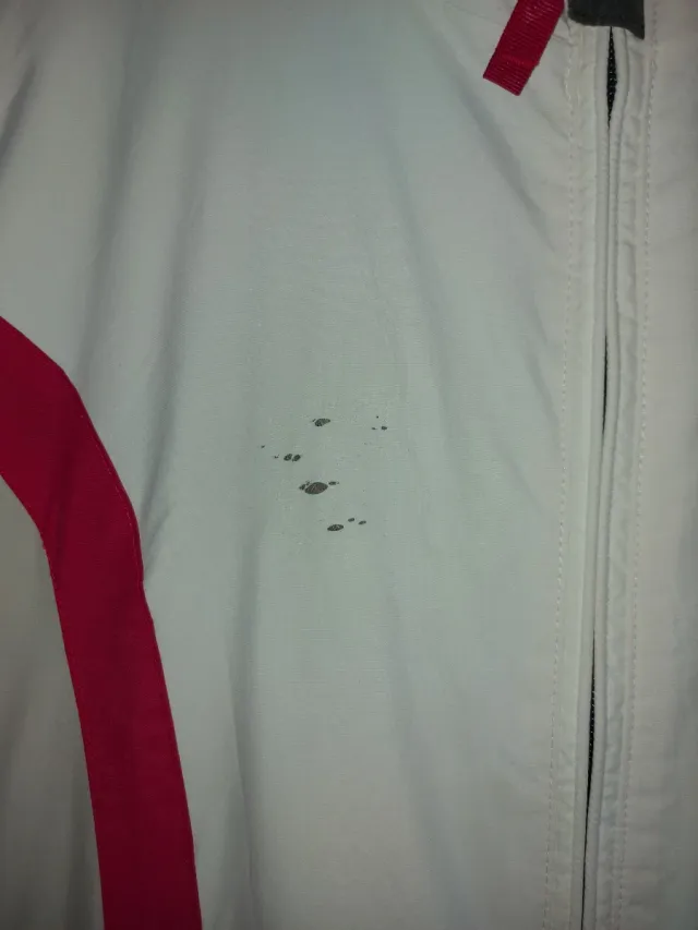 Chaqueta de nieve Roxy blanca y roja