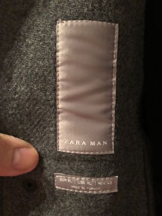 Chaqueta Zara Man Talla XL Gris