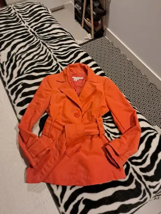 Gabardina Zara Naranja T.M