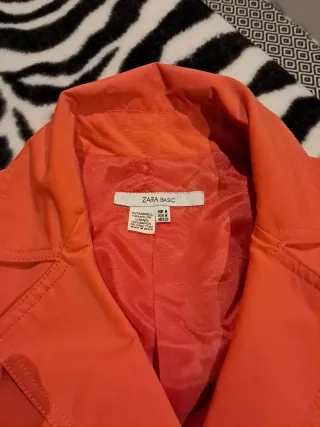 Gabardina Zara Naranja T.M